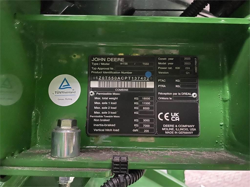 John Deere T550i Cosechadoras combinadas