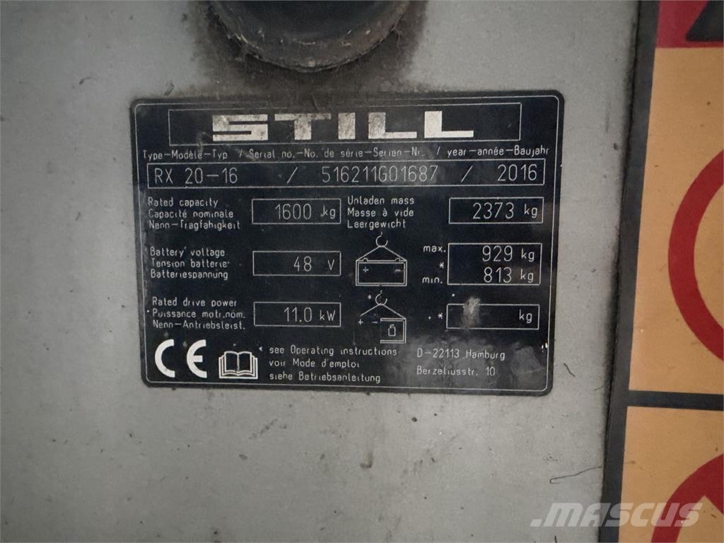 Still RX20-16 Carretillas de horquilla eléctrica