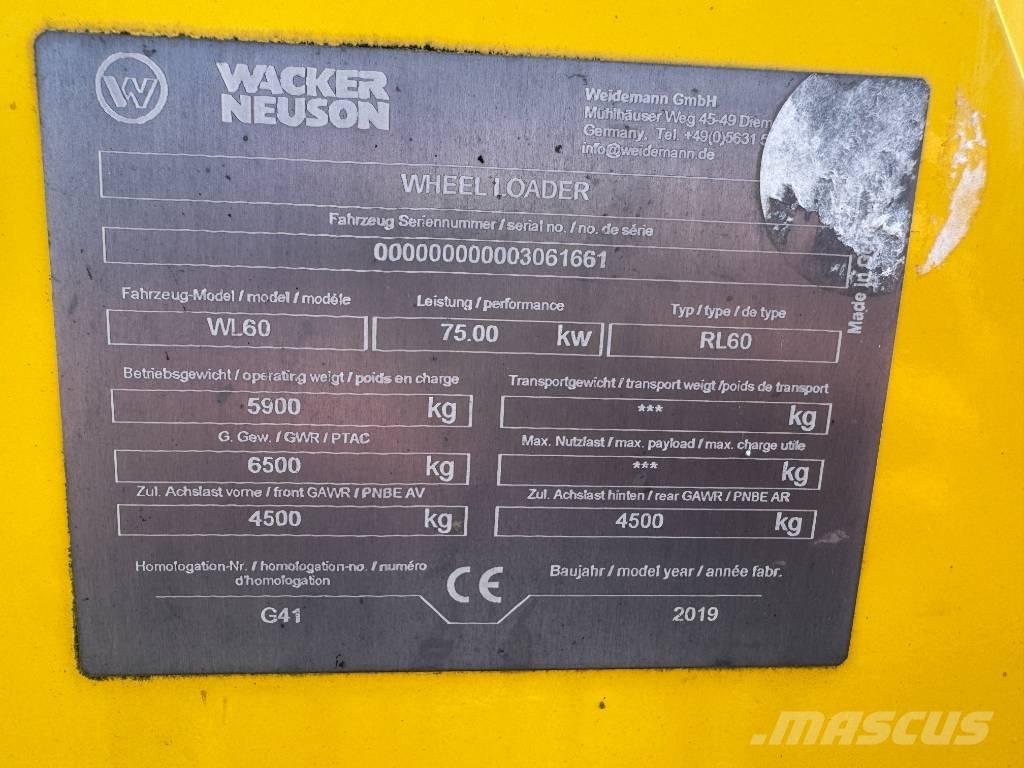 Wacker Neuson WL60 Cargadoras sobre ruedas