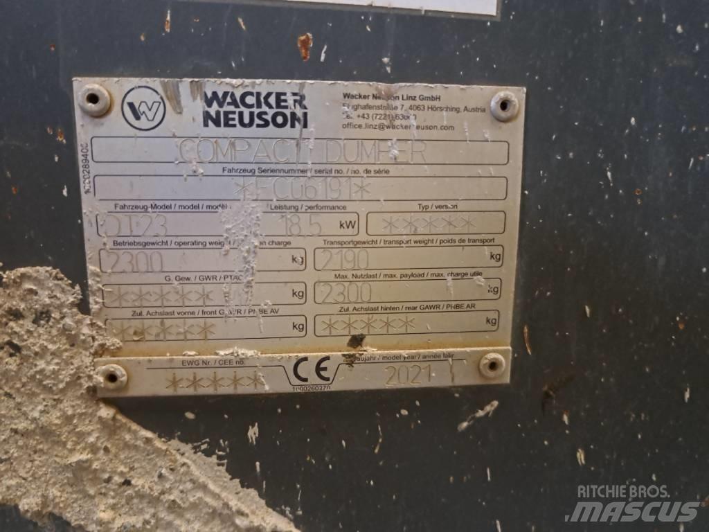 Wacker Neuson DT23 Camiones de volteo sobre orugas