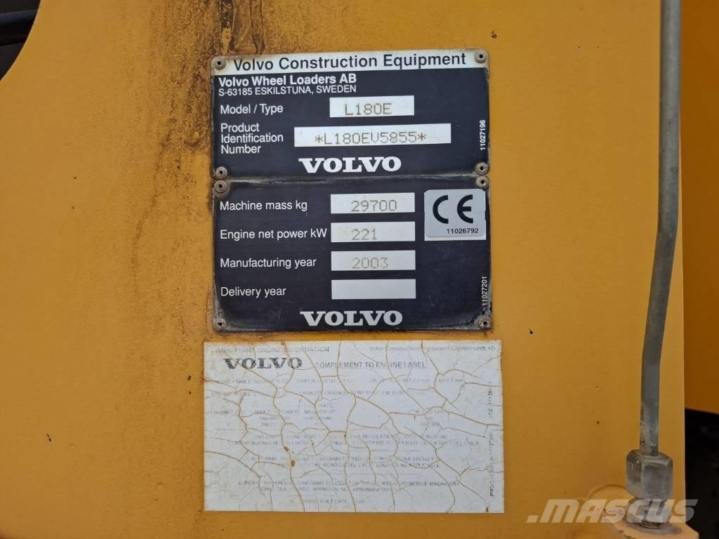 Volvo L 180 E Cargadoras sobre ruedas