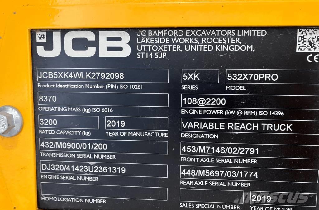 JCB 532-70 Manipuladores telescópicos agrícolas