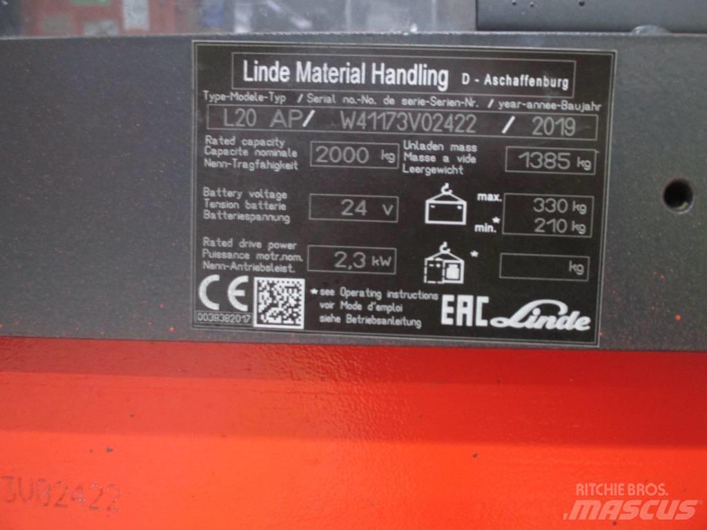 Linde L20AP Apiladoras eléctricos