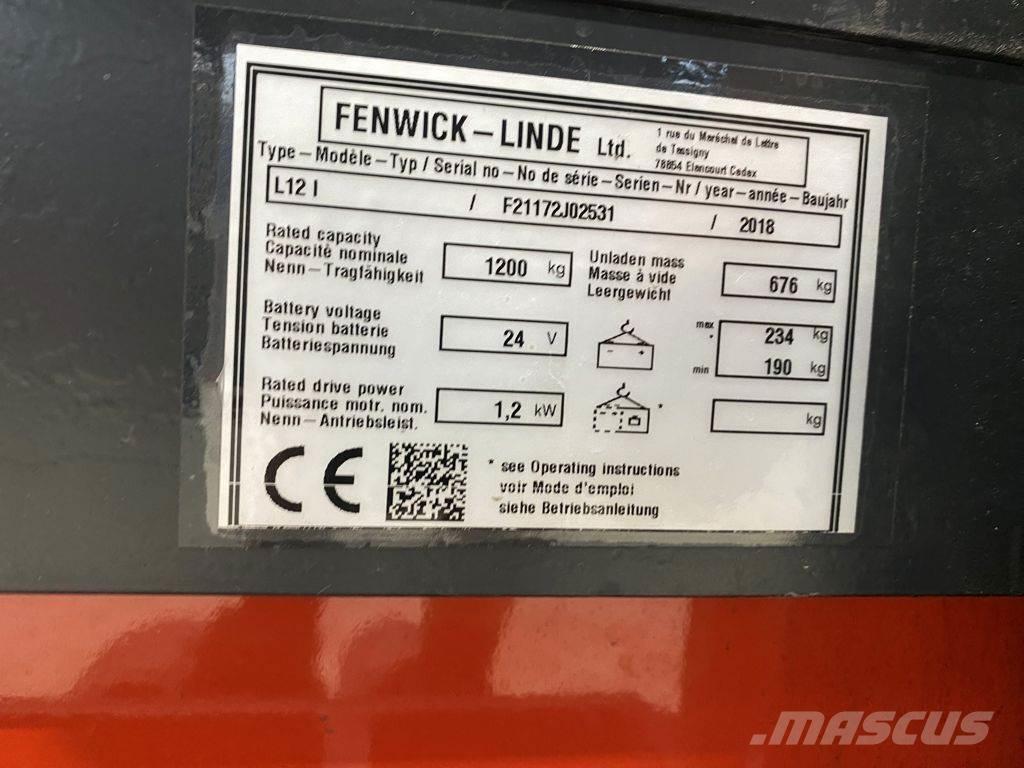 Linde L12 I Montacargas manual