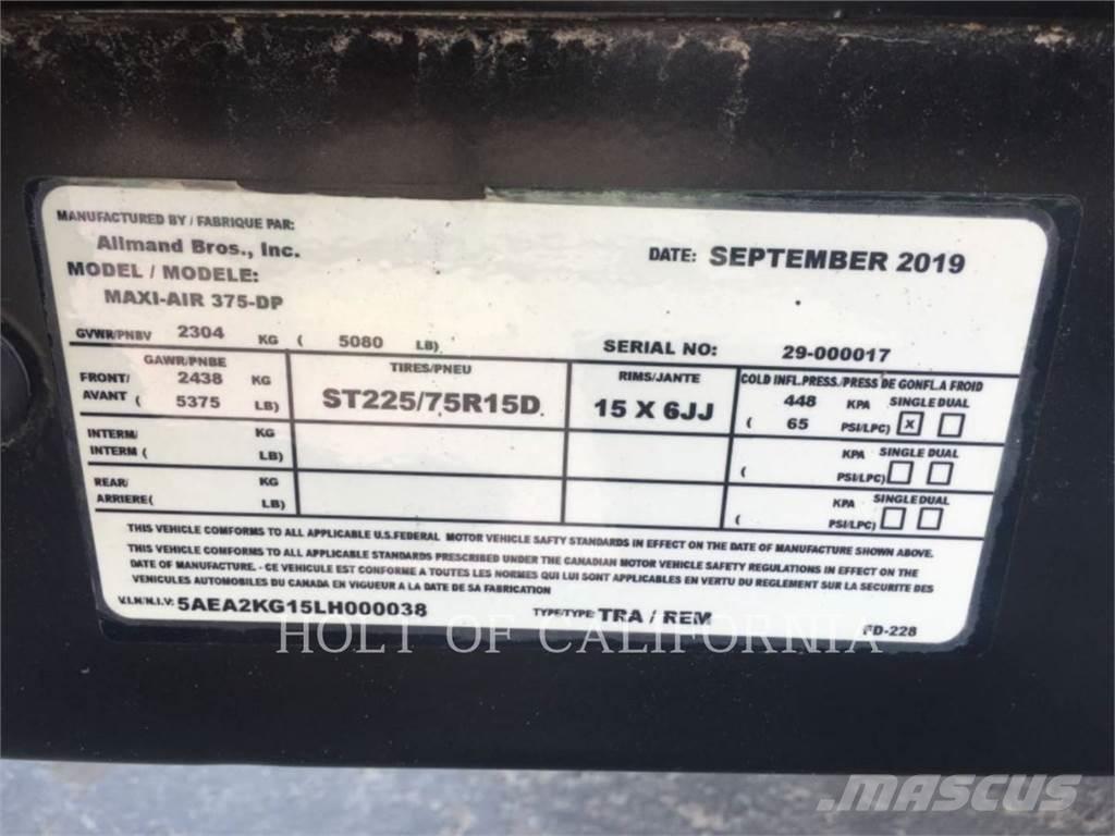 Allmand COMPRES375 Secadoras de aire comprimido