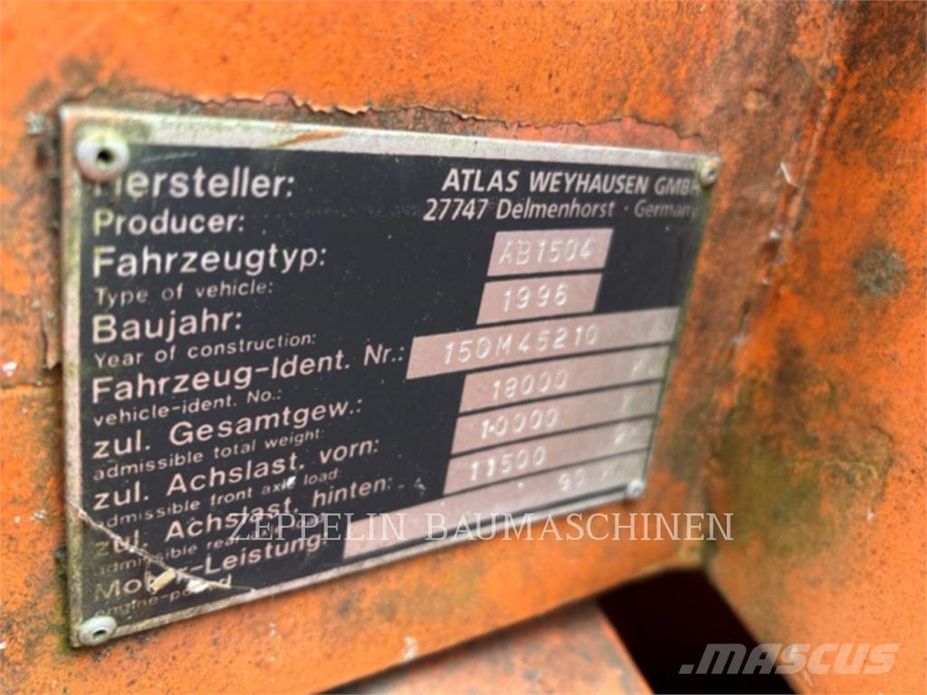 Atlas 1504 Excavadoras de ruedas