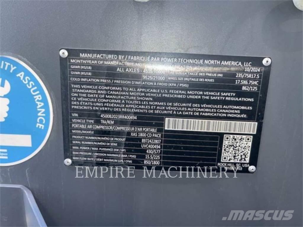 Atlas Copco XAS1800CD Compresoras