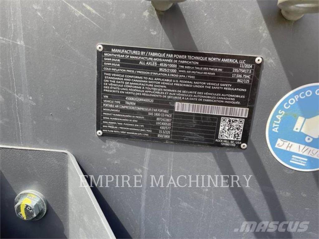 Atlas Copco XAS1800CD Compresoras