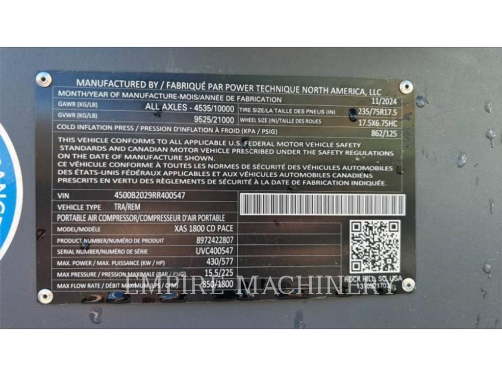 Atlas Copco XAS1800CD Compresoras