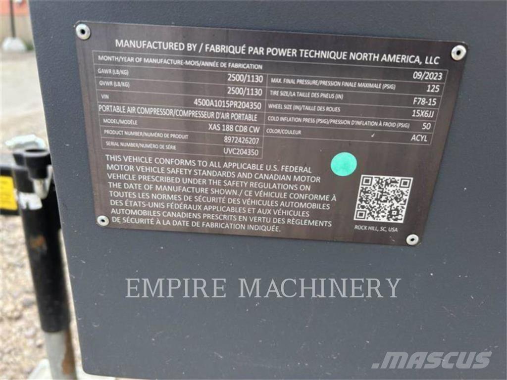 Atlas Copco XAS188CD Compresoras