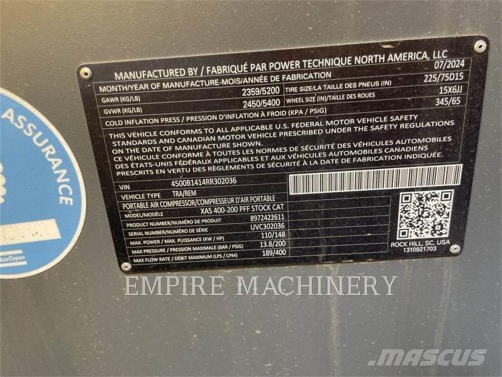 Atlas Copco XAS400CD Compresoras