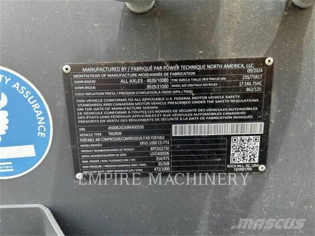 Atlas Copco XRVS1000CD Compresoras