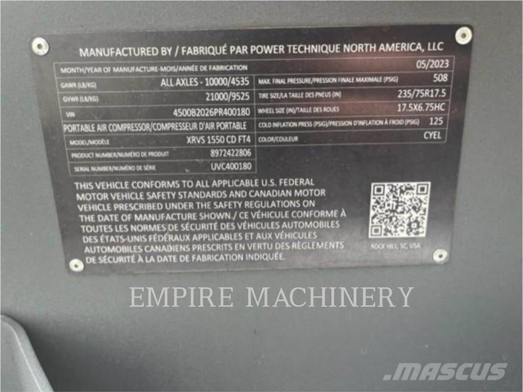 Atlas Copco XRVS1550CD Compresoras