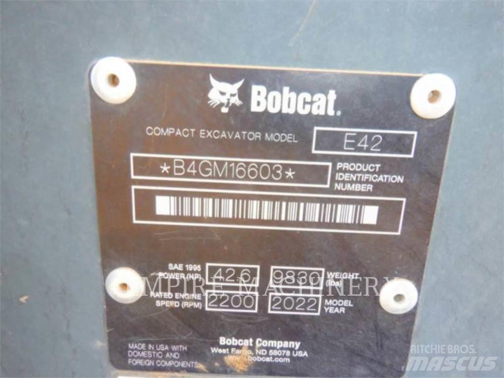 Bobcat E42 Excavadoras sobre orugas