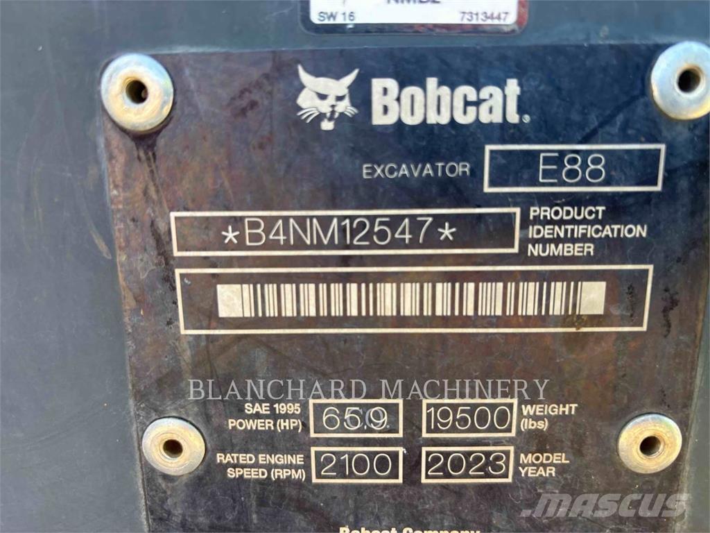 Bobcat E88 Excavadoras sobre orugas