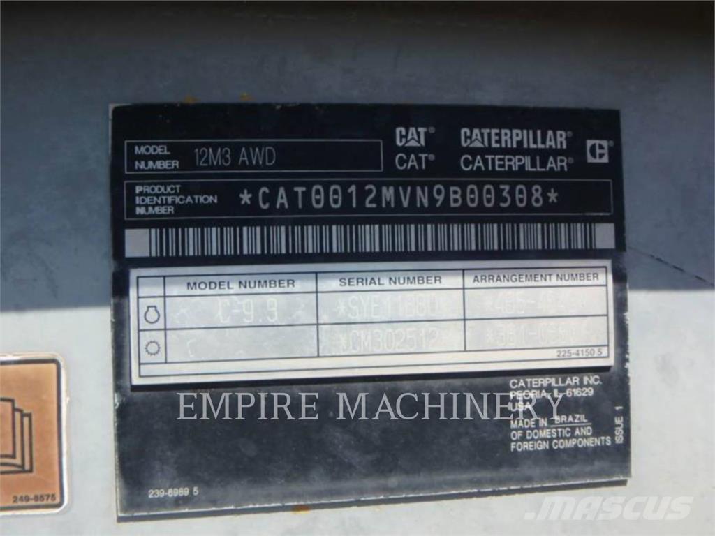 CAT 12M3 AWD Niveladoras
