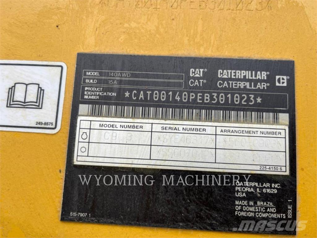 CAT 140 AWD Niveladoras