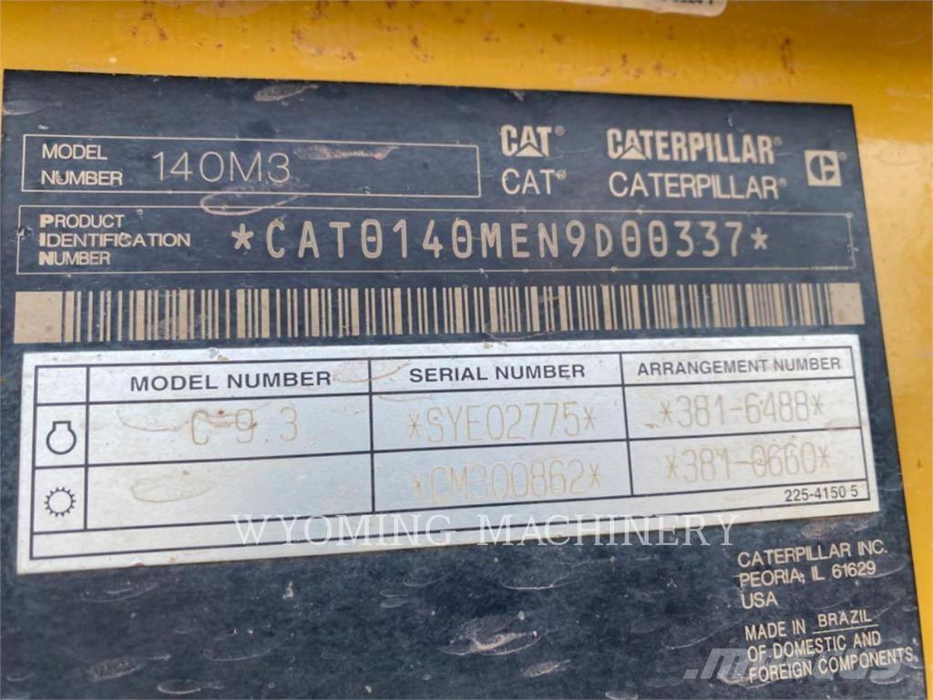 CAT 140M 3 Niveladoras