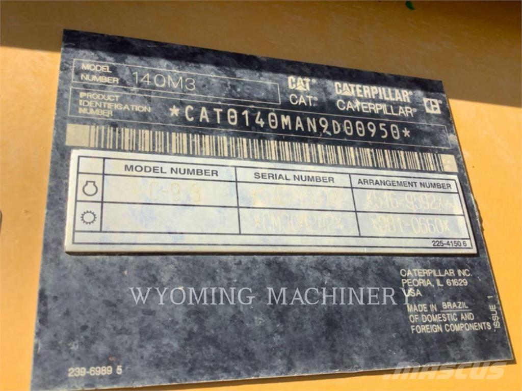 CAT 140M 3 Niveladoras