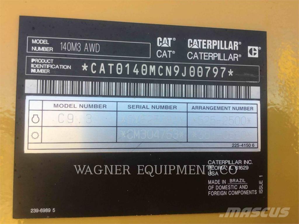 CAT 140M3 AWD Niveladoras