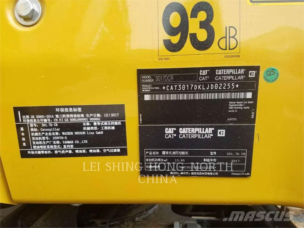 CAT 301.7DCR Excavadoras sobre orugas