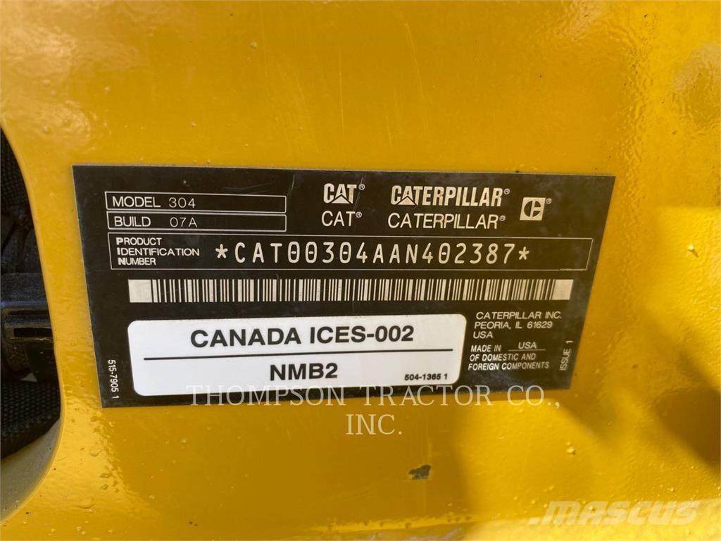 CAT 304 Excavadoras sobre orugas