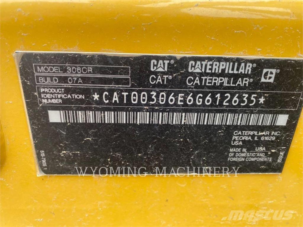 CAT 306 Excavadoras sobre orugas