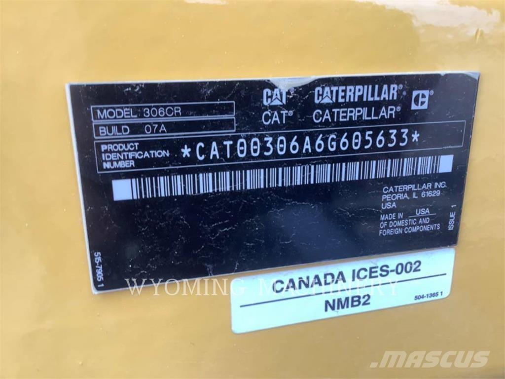 CAT 306 Excavadoras sobre orugas