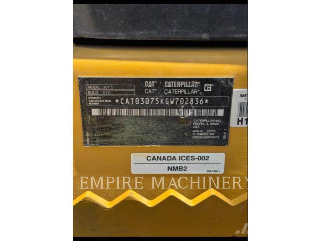 CAT 307.5-07 Excavadoras sobre orugas