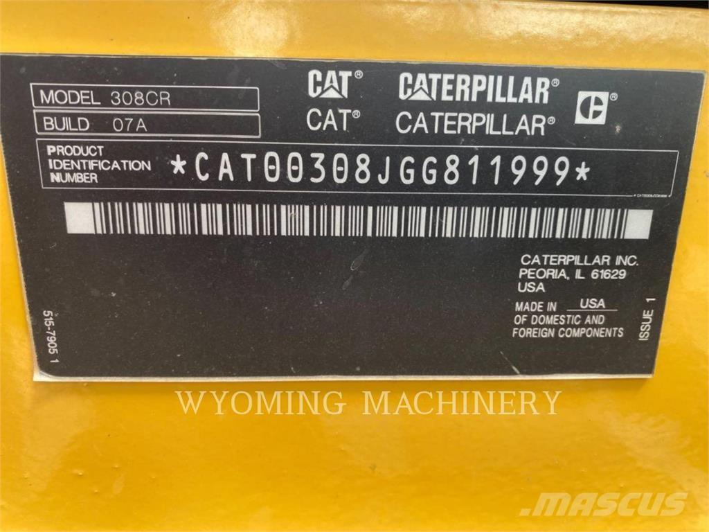 CAT 308 Excavadoras sobre orugas