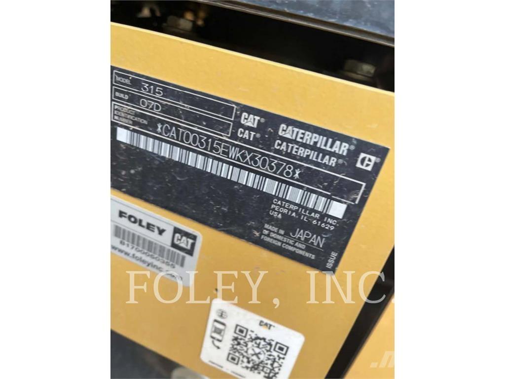 CAT 315-07 Excavadoras sobre orugas
