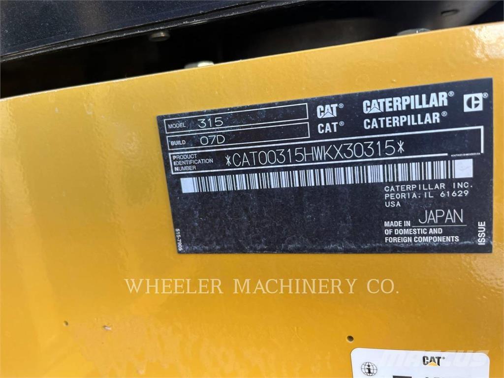 CAT 315 CF Excavadoras sobre orugas