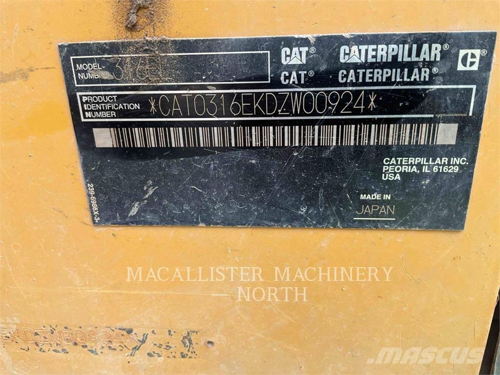 CAT 316EL Excavadoras sobre orugas