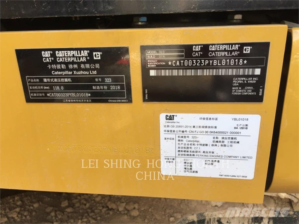 CAT 323-07 Excavadoras sobre orugas