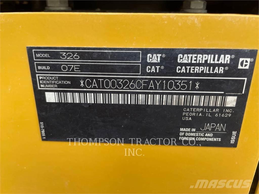 CAT 326 Excavadoras sobre orugas
