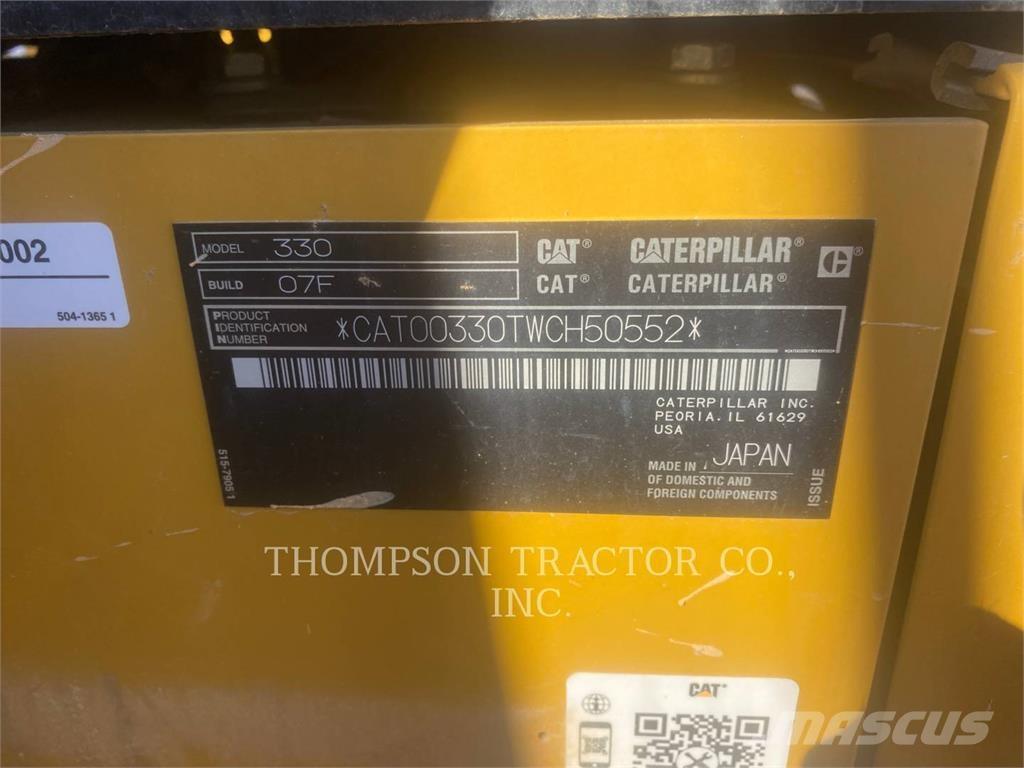 CAT 330 Excavadoras sobre orugas