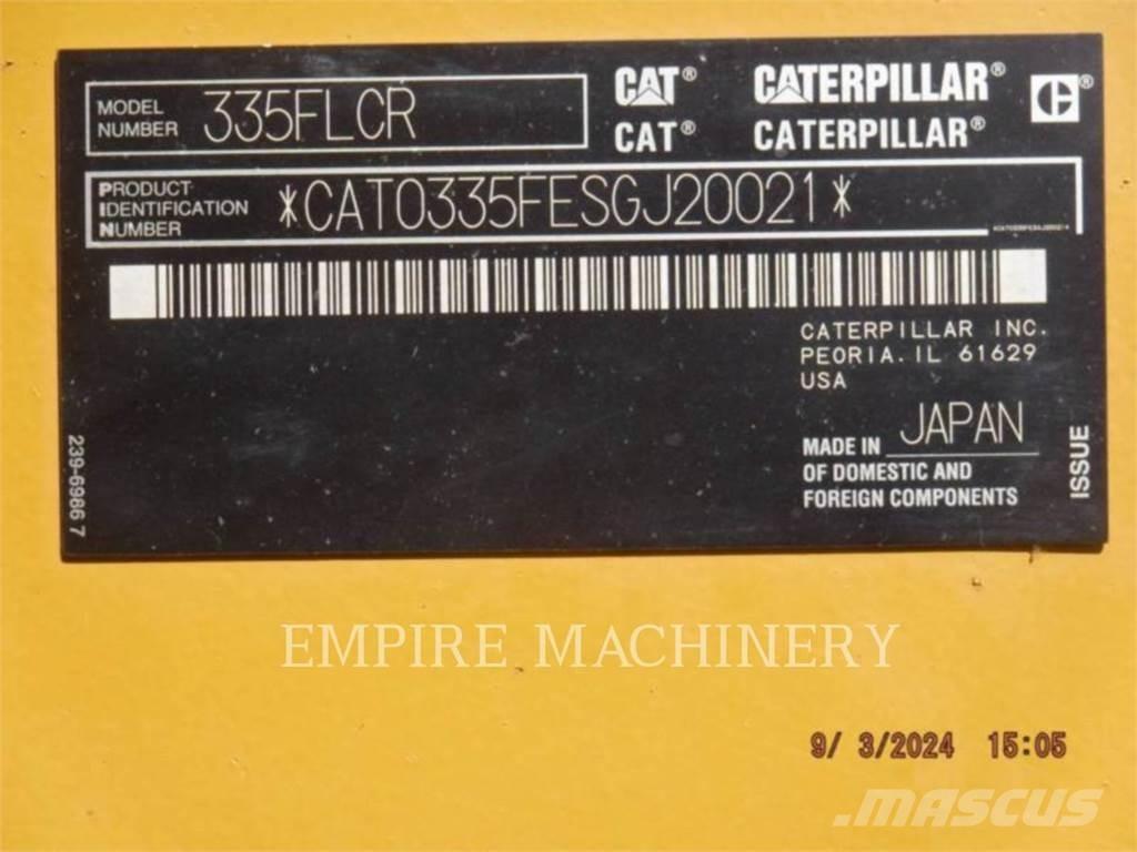 CAT 335FL P Excavadoras sobre orugas