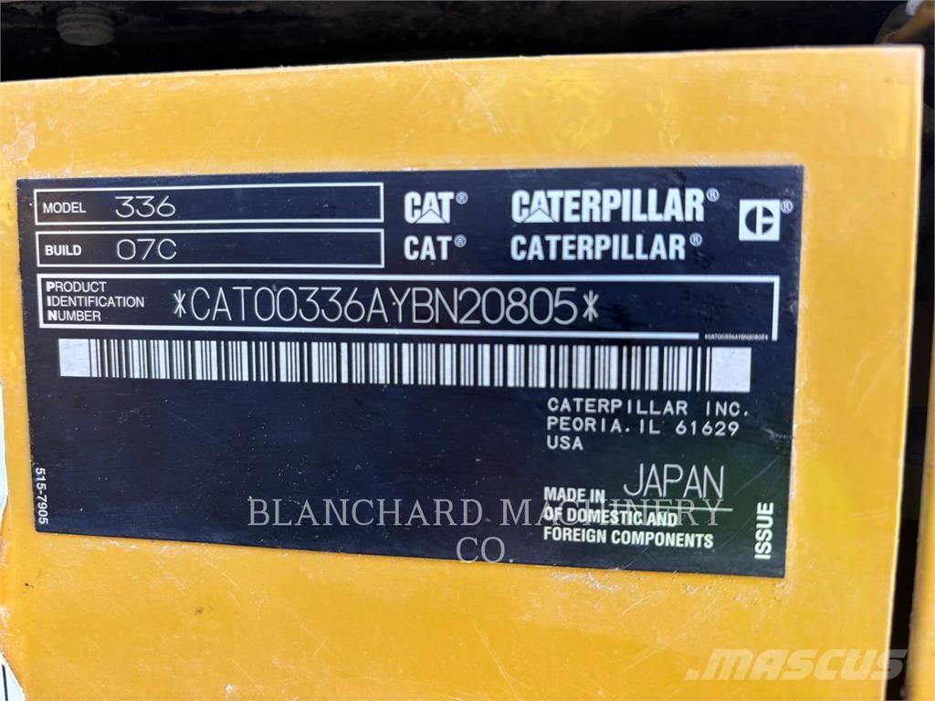 CAT 336 Excavadoras sobre orugas
