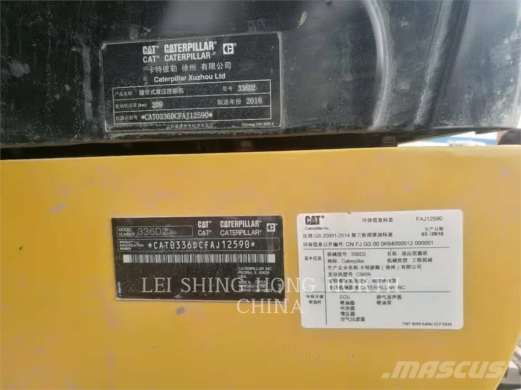 CAT 336D2 Excavadoras sobre orugas
