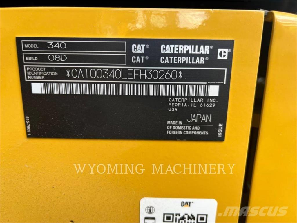 CAT 340 Excavadoras sobre orugas