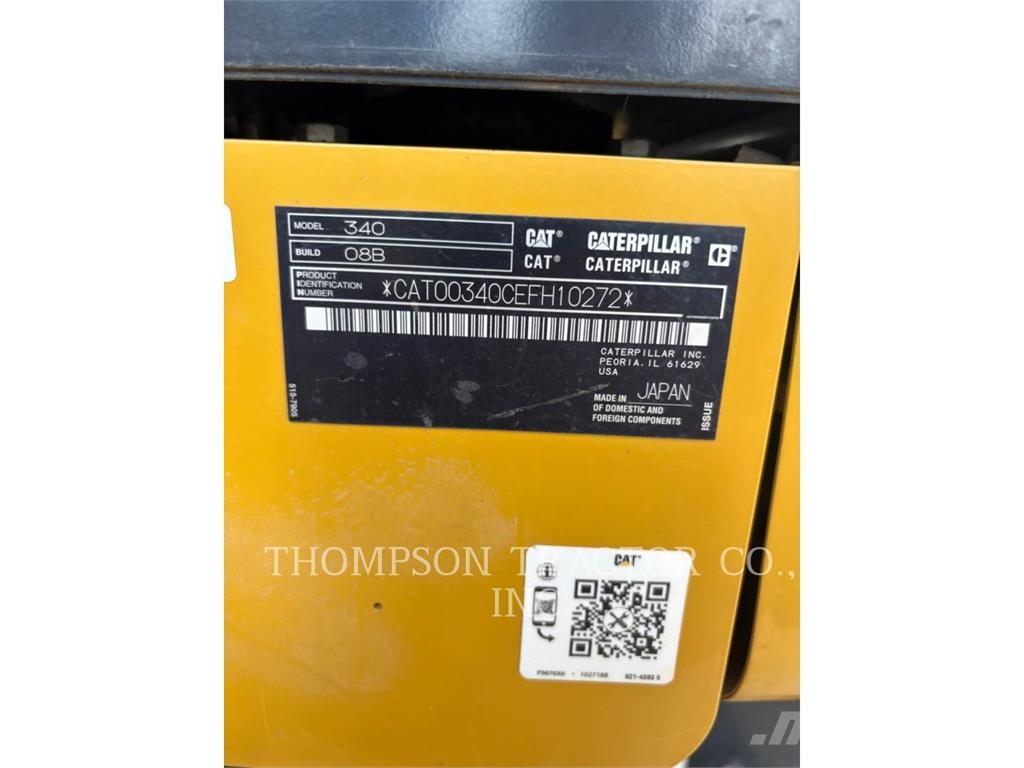 CAT 340 Excavadoras sobre orugas