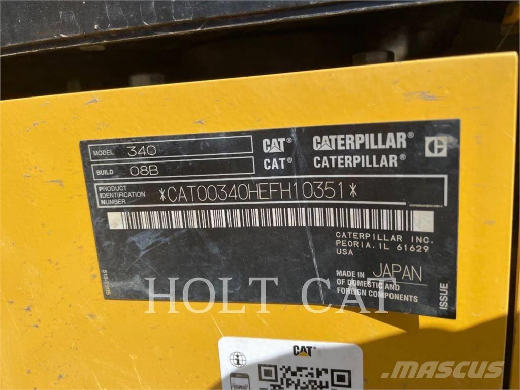 CAT 340 12 TC Excavadoras sobre orugas
