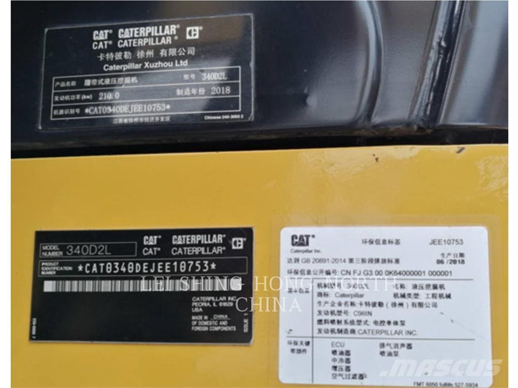 CAT 340D2L Excavadoras sobre orugas