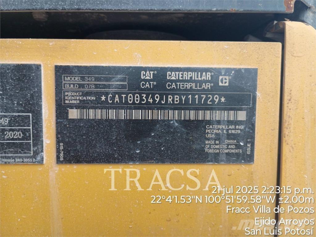 CAT 349 Excavadoras sobre orugas