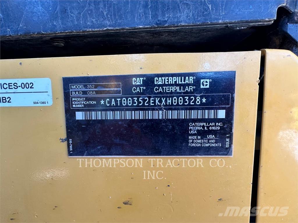CAT 352 Excavadoras sobre orugas