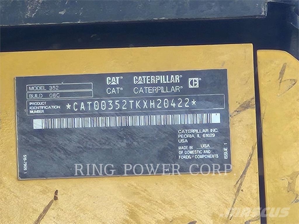 CAT 352-08 Excavadoras sobre orugas