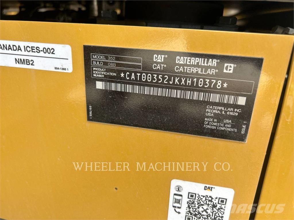 CAT 352 CF Excavadoras sobre orugas