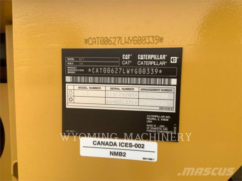 CAT 627 Raspadoras