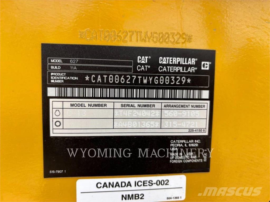 CAT 627 Raspadoras