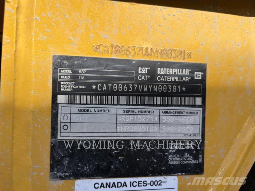 CAT 637 Raspadoras
